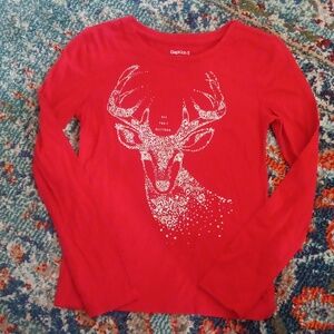 Gap graphic holiday tee with silver decals